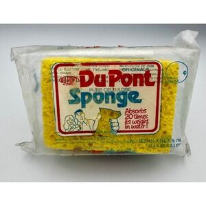 Vintage DuPont Cellulose Sponge Pack - New in Original Packaging NOS